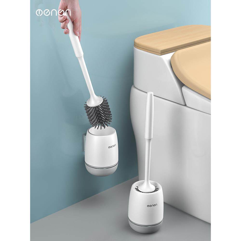 日本MUDU马桶刷无死角洗厕所刷子壁挂长柄硅胶刷挂墙式家用卫生