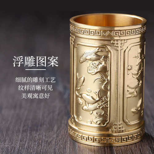 铜制茶道六君子套装 茶刀茶勺茶夹养壶笔茶艺铜茶具配件 热销批发