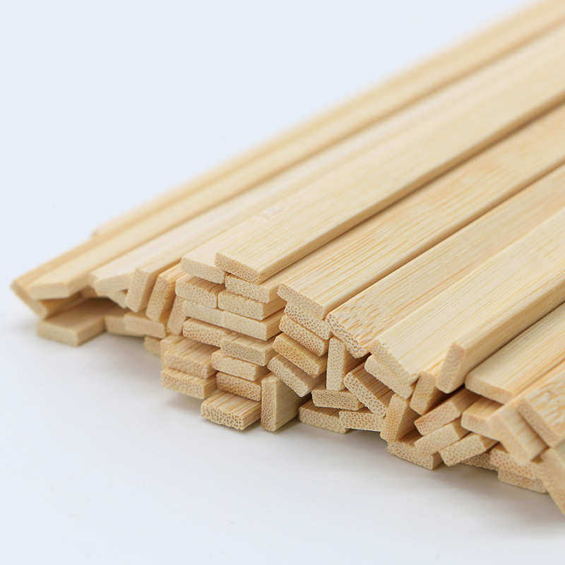 厂家 定制扁竹片一次性扁烧烤签3/2mm厚工艺品戒尺厚竹片批发