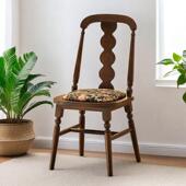 中古法式 戴安娜餐椅实木靠背家用软包简约饭厅椅轻奢设计师休闲