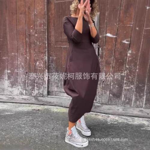 Long sleeved dress连衣裙长袖连衣裙