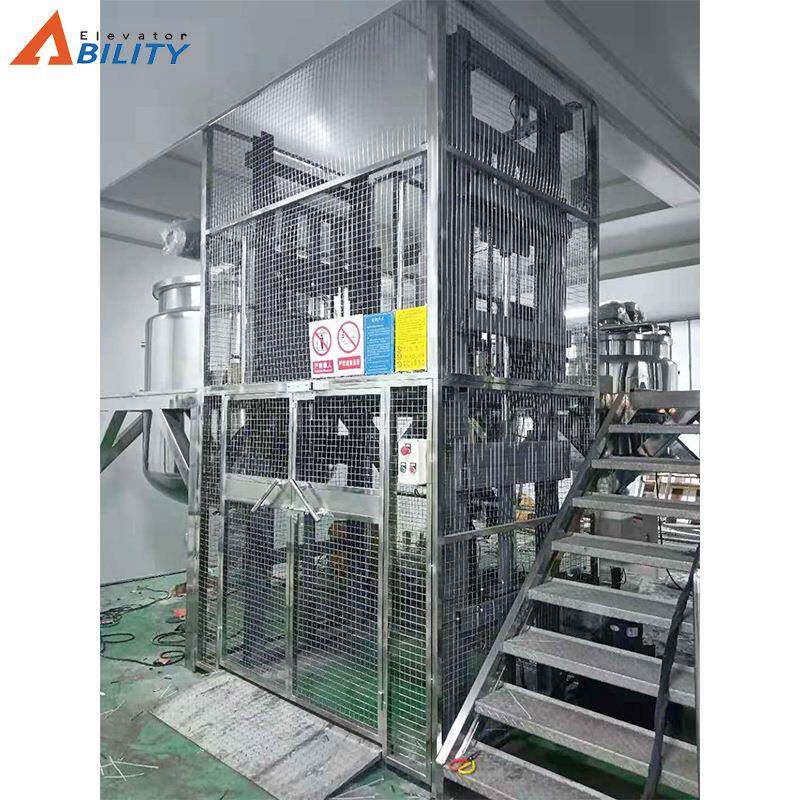 供应不锈钢固定式升降机厂房仓库导轨式液压升降平台室内外货梯