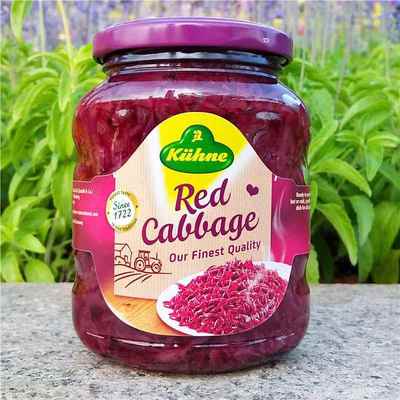 冠利腌红椰菜紫甘蓝汉堡蔬菜沙拉即食腌酸泡菜KUHNE RED CABBAGE