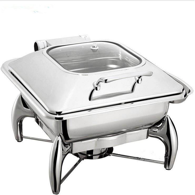 YUFEH宇辉1032B长方形液压翻盖可视自助餐炉电加热保温炉布菲炉