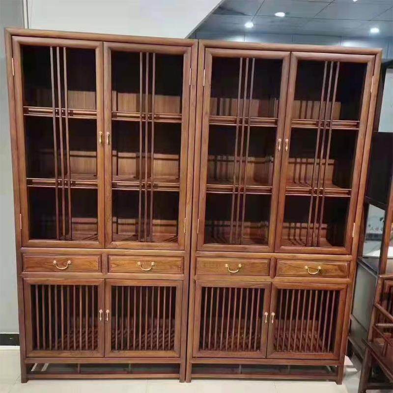 正品实木柜书柜书，，架，陈列柜，旧榆树家具，储物隔板，书架定