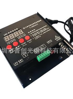 LED全彩幻彩控制器T100广告招牌光T1000-AC字5V-42V跑马流发水0灯