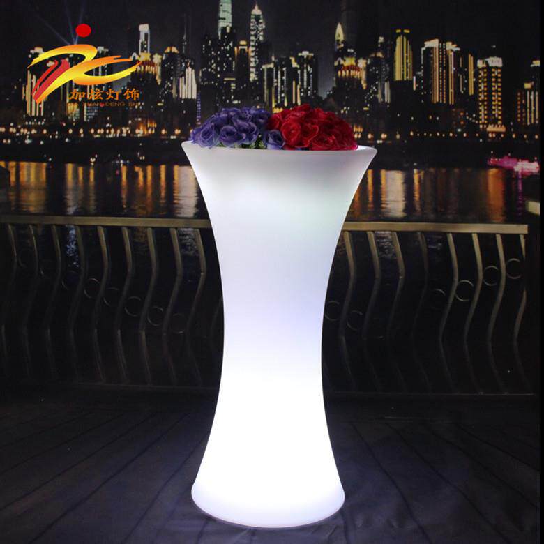 厂家直销LED发光花盆盆景创意时尚户外低碳环保塑胶家居绿植