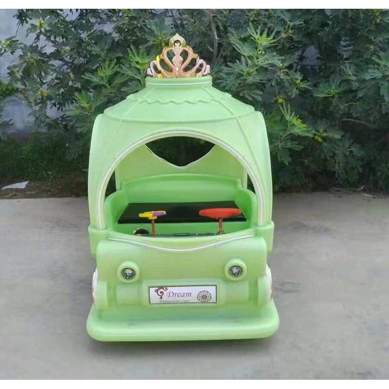 Детская площадка 新款公主花车广场游乐车公园摆摊发光电动碰碰车无动力游乐设备厂