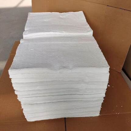 陶瓷纤维毯铸造挡渣棉硅酸铝纤维毯用于铸铁铸钢除渣保温隔热片