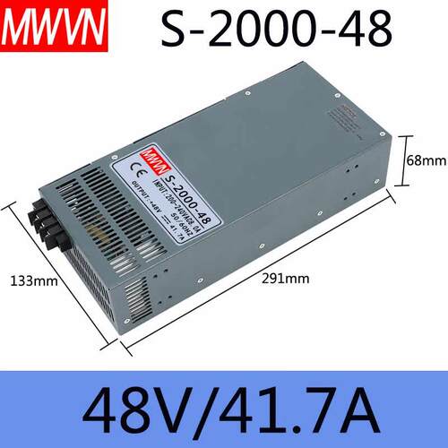 大功率电源S150-24V5压0A80A1060A12V36V48V00V交S-2000-2流220转