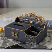 批发欧式 创意纸巾盒家用客厅茶几餐桌酒店多功能抽纸盒遥控器收纳