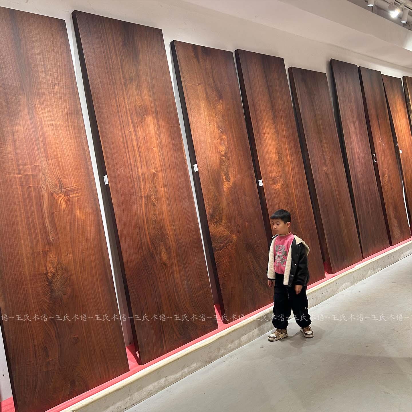 北美黑胡桃木大板南美原木实木简约茶桌茶台餐桌办公书桌面组合