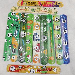 12pcs Cartoon Football Slap Bracelets Wristband Toys for Kid