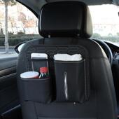 汽车座椅后背收纳袋车载储物椅背纸巾盒置物挂袋车内装 饰用品大全