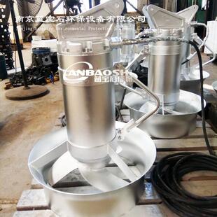 铸304不锈钢QJB2.5kw潜水搅拌机安装 步骤拆解图废水池快速混合推