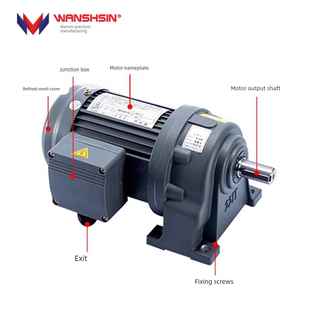 需定制WANSHSIN万鑫中型卧立式齿轮减速电机变频调速马达减速机电