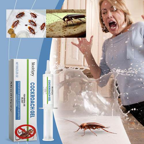 MoonSpry Cockroach Bait Gel - Special Indoor Bait for Living
