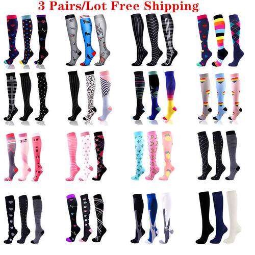 AM Compression Socks Athletic Men Women Best Graduated Breat