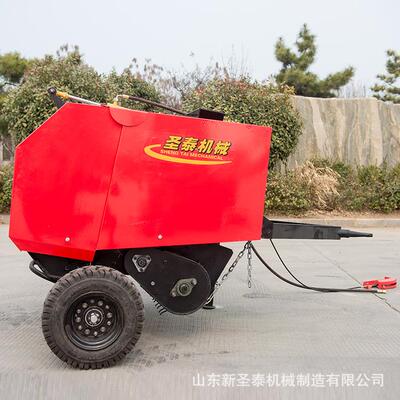 邓州市自动捡拾小麦打捆机工作视频秸秆捡拾打捆机热销型号