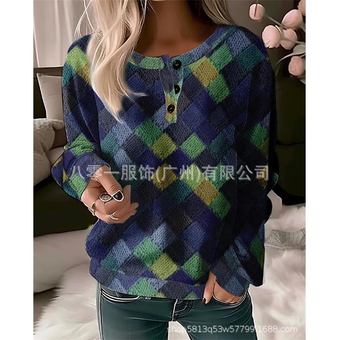 womens pullover tee shirts fall casual long sweatshirt