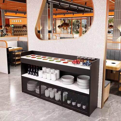 火锅店自助调料台商用网红串串客厅料台火锅调料台小料台收纳架子