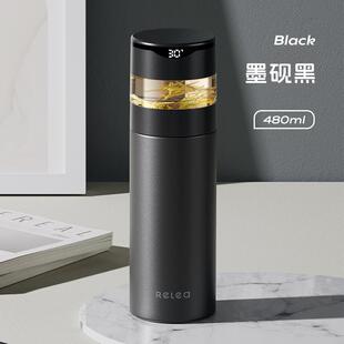 新款保温杯女士3216锈高端泡茶水钢分不离智能显温男款203新款水