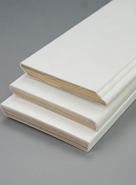 实多层板踢脚线墙贴白木c地板踢脚色线实木装饰木a-3648封边橱柜