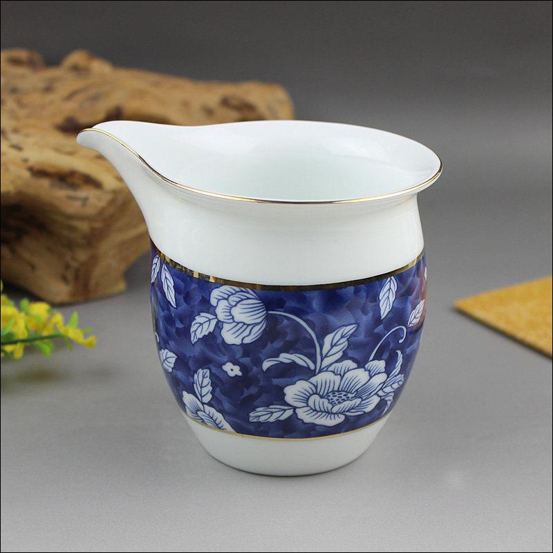 公道杯陶瓷德化白瓷茶海茶备茶漏大号玻璃汝窑茶具套装分茶器包邮