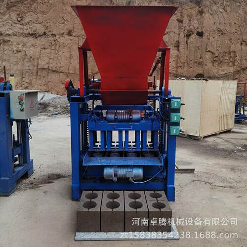 大型空心垫块砖机全自动液压水泥料斗制砖机混凝土移动砌块成型机