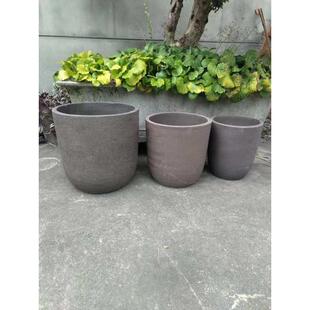 特大号花钵紫砂陶土花盆户外园林庭院仿古陶器老式透气盆子旧陶罐