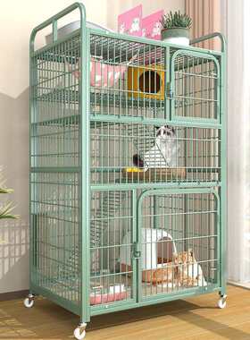 阳台养猫神器猫笼子超大自由空间猫笼别墅三层家用猫屋猫房子猫窝