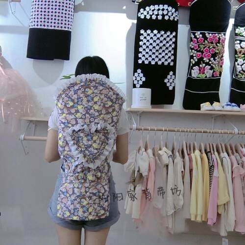 传统老式婴儿背带云贵川宝宝背小孩云南贵州背娃娃的后背新款背扇