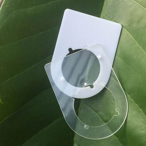 透明按钮标牌框22 mm适用于控制箱配电柜按钮开关指示灯100套/盒