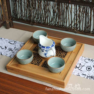 简约竹茶盘盖板储水 功夫茶盘茶台雕刻全竹