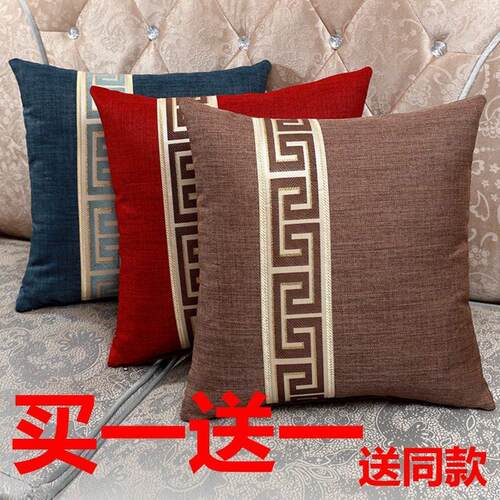 北欧靠枕床头汽车家用靠背中式抱枕沙发客厅轻奢高级靠垫套不含芯