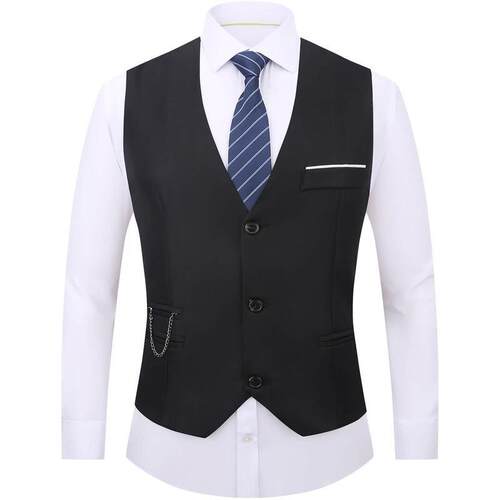 X 34761 British Style Slim Fit Vest Suit 英伦风修身马甲