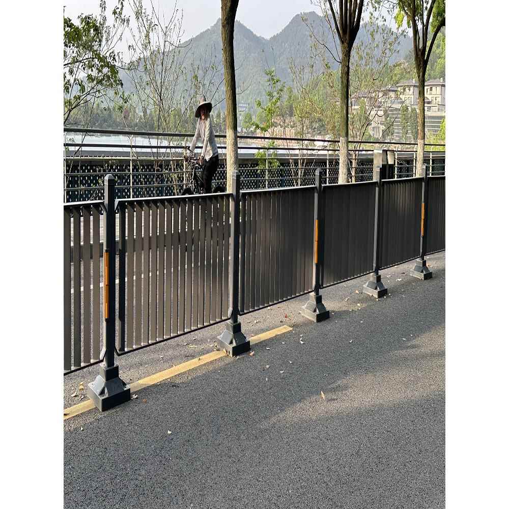 马路隔离市政护栏城市文化道路护栏停车场围栏机动车道分流隔离栏