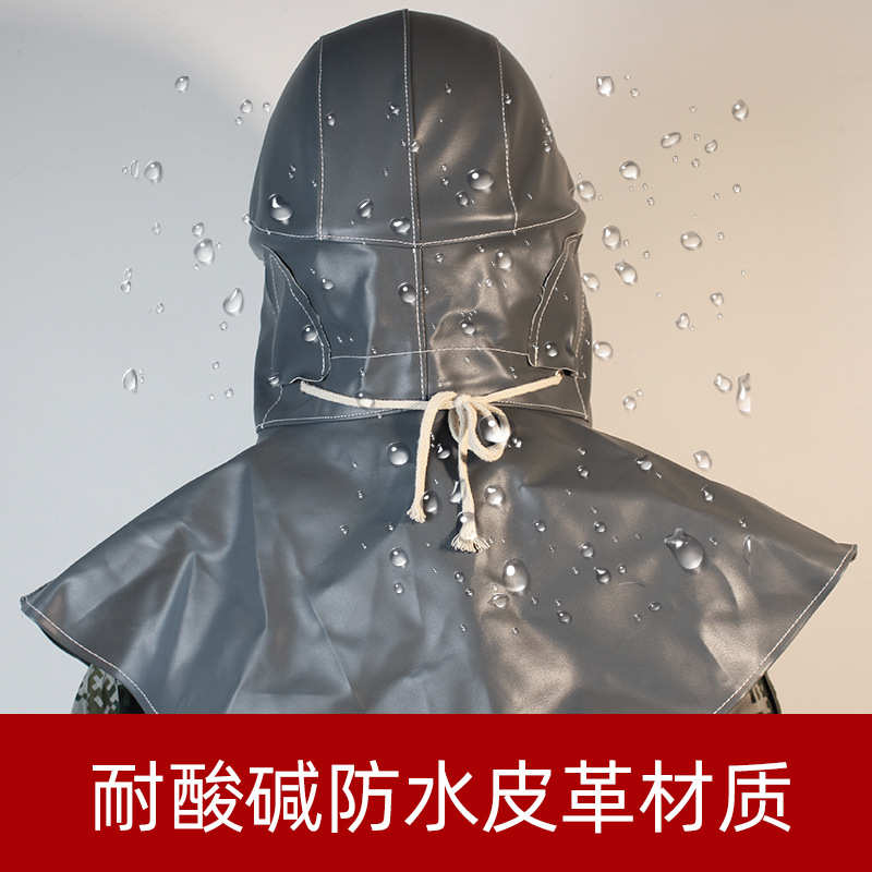 防尘面罩面具喷砂帽工业粉尘打磨喷油漆喷砂灰尘防水劳保披肩帽