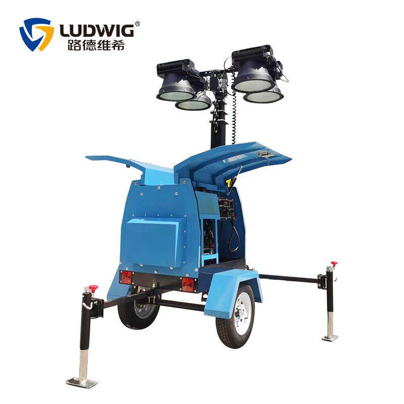 拖车移动照明灯塔400W500W600WLED灯1000W金卤灯柴油应急升降灯