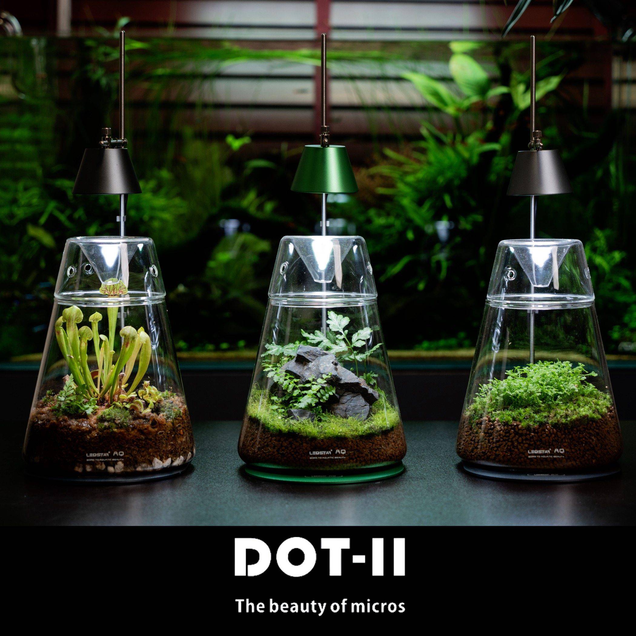 雷思达苔藓灯DOT2桌面微景观灯火山露集瓶生态瓶创意家居植物景观