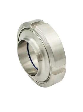 DN50不锈钢ASZ16盲板活I接头 D油壬卫 生04圆螺纹N焊接快速L接头