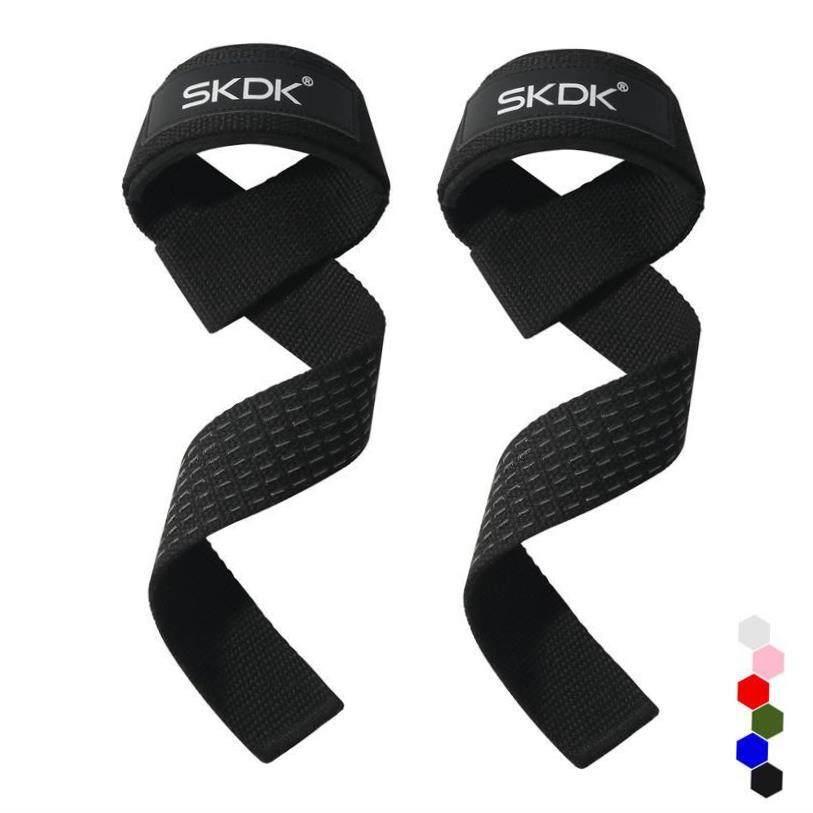 Padded Wrist Wraps Lifting Straps Weightlifting Gloves GYM - 实物图