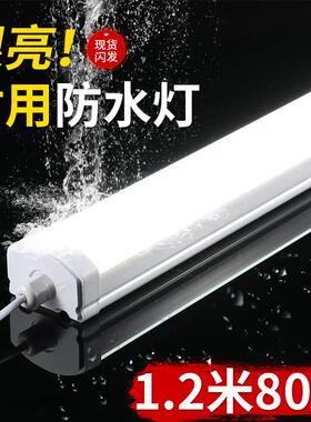 三防灯led防水灯管IP65防尘支架户外车库长条厂房灯防虫吸顶灯