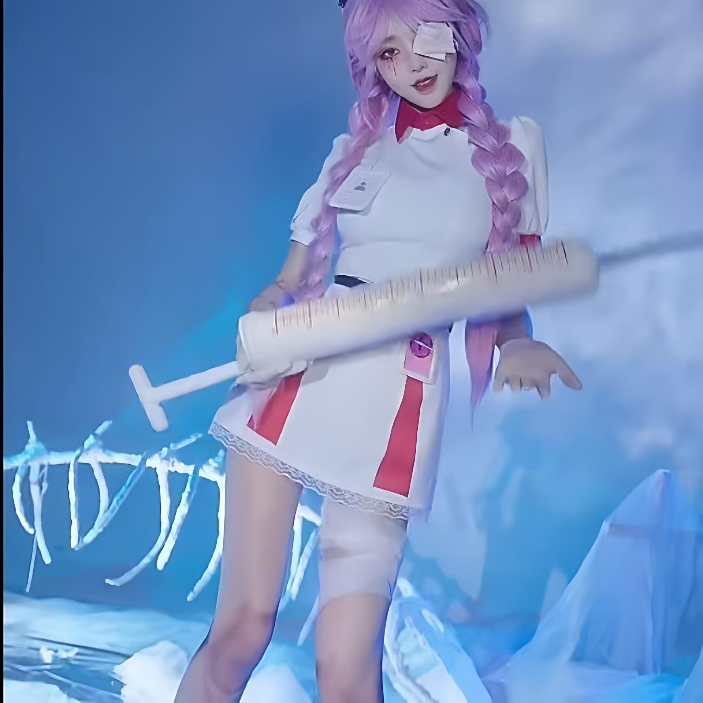 惊悚派对cos服海瑟女妖丧心护士cosplay儿童表演角色万圣节惊魂夜