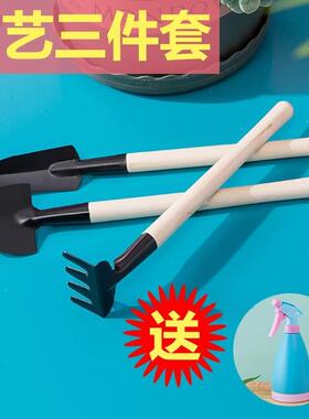 Mini 3-piece gardening tool set for planting flowers, cultiv