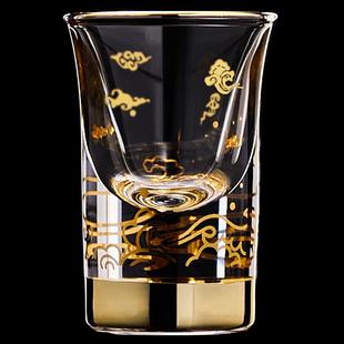 家用中式 高级感水晶玻璃白酒杯套装 一口小酒杯子分酒器礼盒酒具