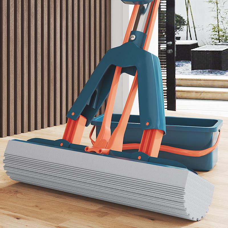 懒人大号海绵拖把头挤水免手洗净拖地胶棉家用吸水一拖地批发