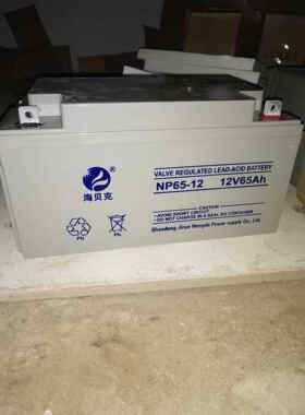 海贝克铅碳免维护太阳能光伏蓄电池12V65ah太阳能65ah电瓶