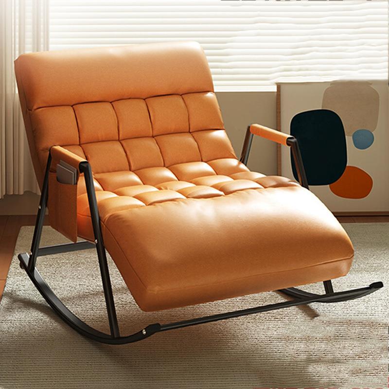 北欧双人摇摇椅家用阳台休闲躺椅大人可躺可睡摇椅懒人沙发逍遥椅