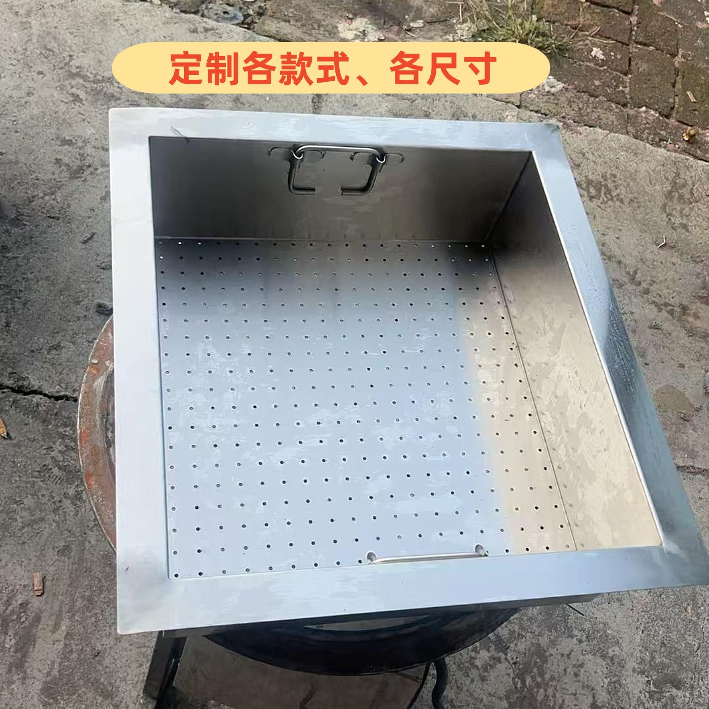支持定制不锈钢熟食盘子加厚特大方盘餐盘烧烤盘蒸餐盘烤鱼盘商用